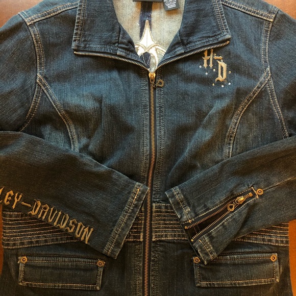 Harley Davidson Women’s Denim Jacket - Picture 4 of 4